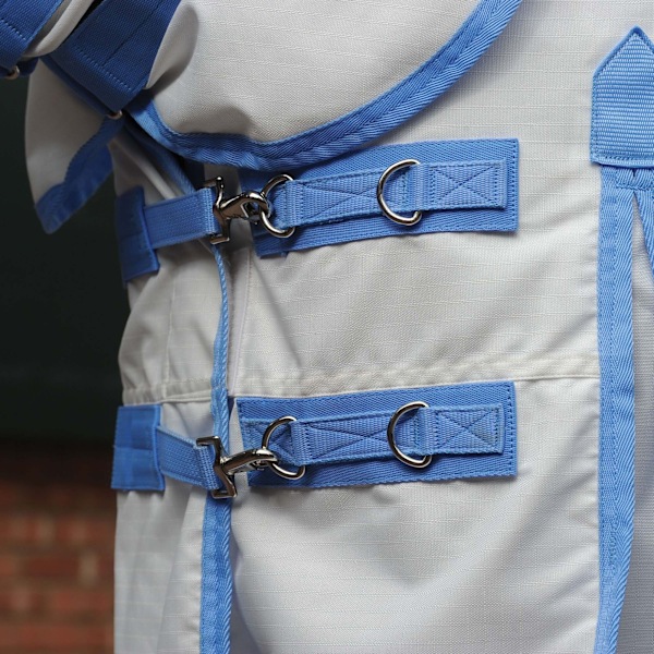 Weatherbeeta Comfitec Sweet Itch Shield Combo Neck Hästtäcke White/Blue 7´ 3