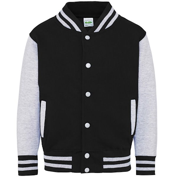 Awdis Barn/Barn Varsity Jacka 9-11 År Jet Black/Heathe Jet Black/Heather Grey 9-11 Years