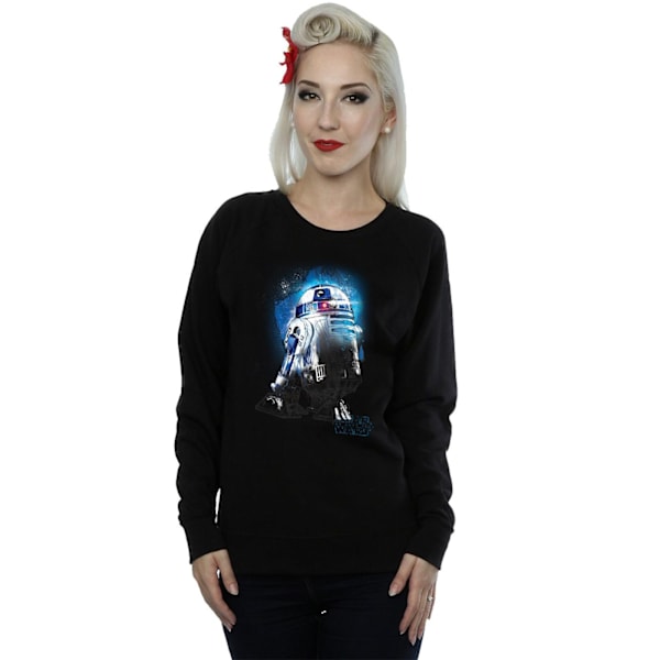 Star Wars Dam/Damer The Last Jedi R2-D2 Borstad Sweatshirt Black XXL