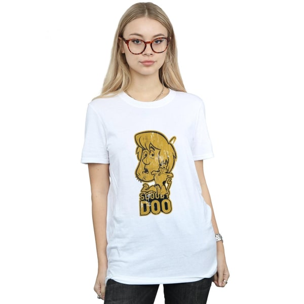 Scooby Doo Dam/Damer Och Shaggy Bomull Boyfriend T-Shirt XL White XL