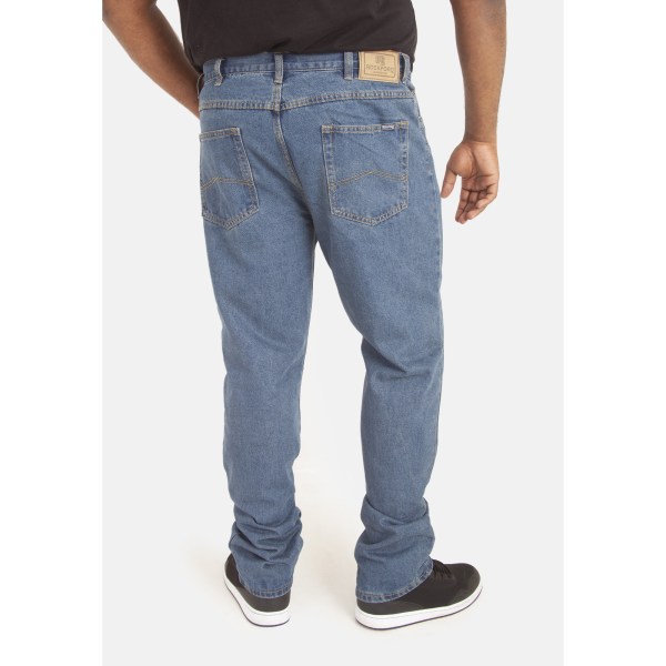 D555 Mens Rockford Carlos Kingsize Stretch Jeans 42S Stonewash Stonewash 42S