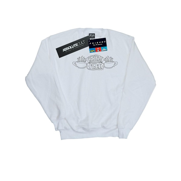 Friends Dam/Damer Central Perk Outline Sweatshirt L Vit White L