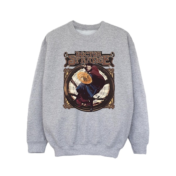 Marvel Girls Doctor Strange Circle Sweatshirt 12-13 år Sport Sports Grey 12-13 Years