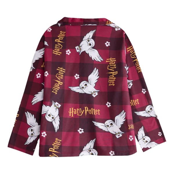 Harry Potter Flickor Karaktär Lång Pyjamas Set 5-6 År Röd Red 5-6 Years
