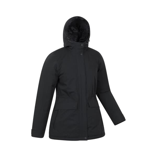 Mountain Warehouse Dam/Dam Maple Vattentät Vadderad Jacka Black 12 UK