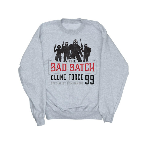 Star Wars Mens The Bad Batch Clone Force 99 Sweatshirt 4XL Spor Sports Grey 4XL