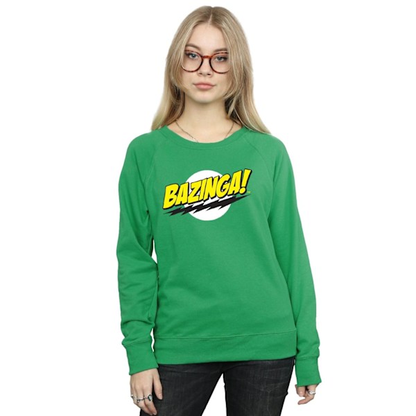 The Big Bang Theory Dam/Damer Sheldon Bazinga Sweatshirt M Irish Green M