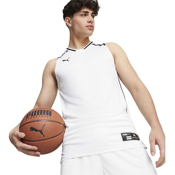 Puma Herr Hoops Team Game Performance Basketlinne XXS Vit White XXS