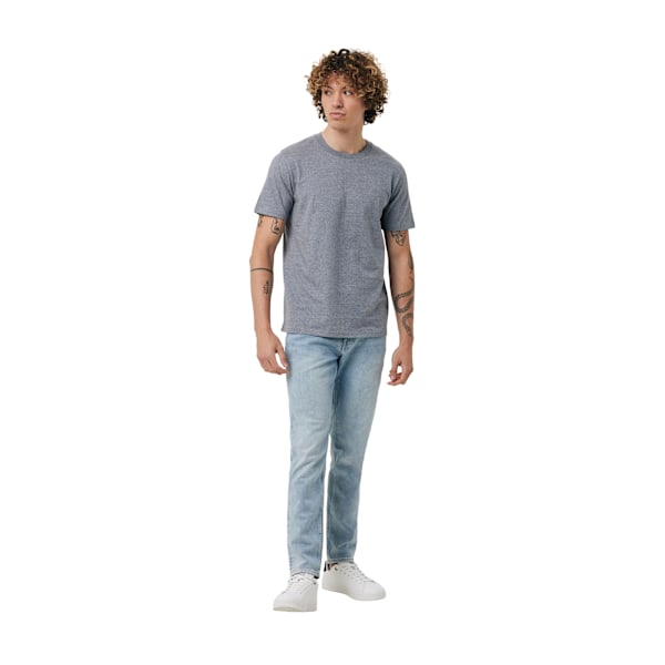 Iqoniq Unisex Vuxen Brett Återvunnen Bomulls T-shirt M Ljus Ljung Light Heather Navy M