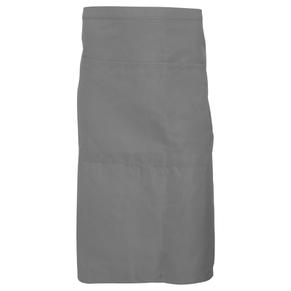 Dennys Unisex Catering Midjeförkläde med Ficka för Vuxna (2-pack) Griffin Grey One Size
