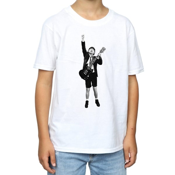 AC/DC Boys Angus Young Cut Out T-Shirt 5-6 år Vit White 5-6 Years