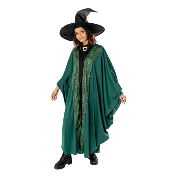 Harry Potter Unisex Adult Professor McGonagall Kostym One Size Green/Black One Size
