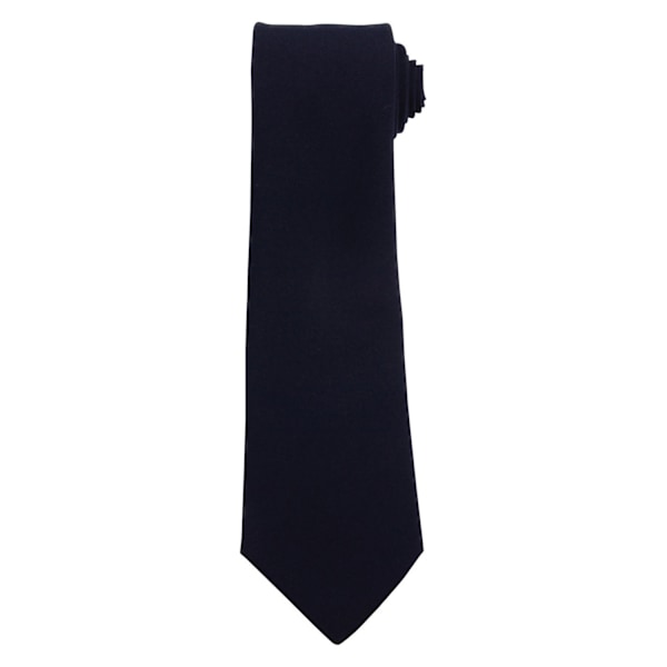 Premier enfärgad slips i polyester, marinblå, One Size Navy One Size