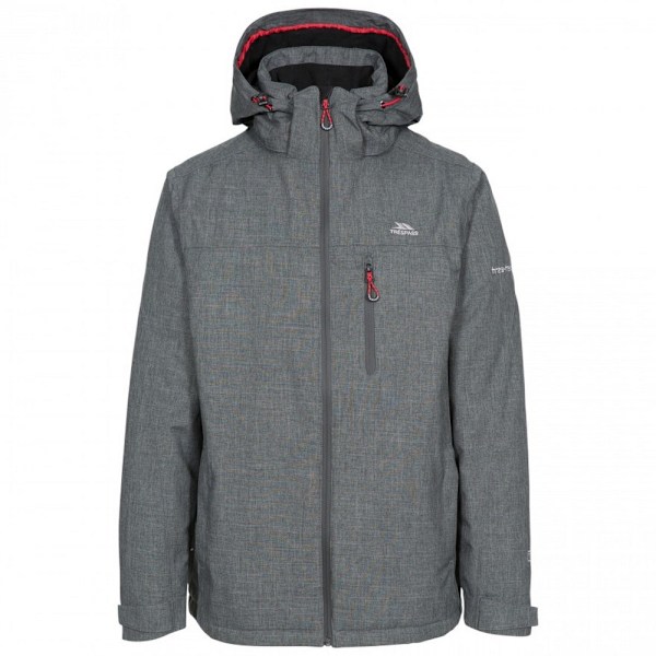 Trespass Mens Fyfinn Padded Vattentät Jacka 2XS Mörkgrå Dark Grey 2XS