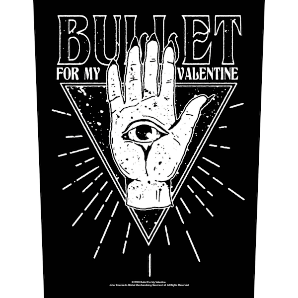 Bullet For My Valentine All Seeing Eye Patch One Size Svart/Vit Black/White One Size