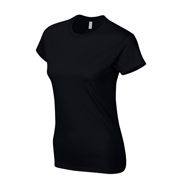 Gildan Womens/Ladies Softstyle Ringspun Bomull T-shirt XL Svart Black XL