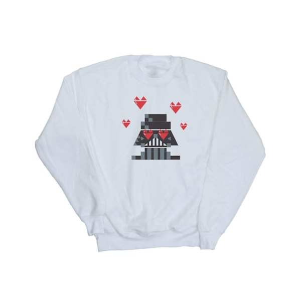 Star Wars Mens Valentines Vader In Love Sweatshirt L Vit White L