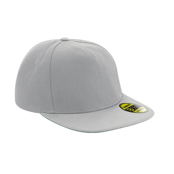Beechfield Unisex Vuxen Original Flat Peak Snapback Cap One Size Grey/Grey One Size