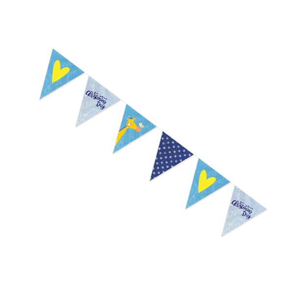 Amscan On Your Christening Day Blå Vimpel Banner En Storlek Blå Blue One Size