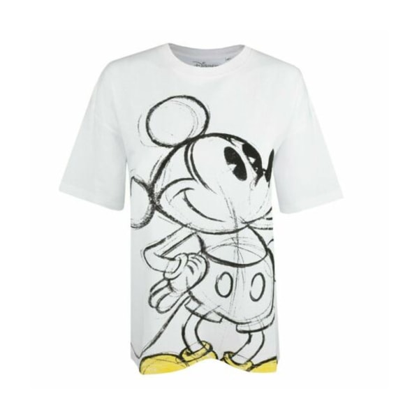 Disney Mickey Mouse Skor Dam/Dam Slouch T-Shirt M Vit/ White/Black/Yellow M
