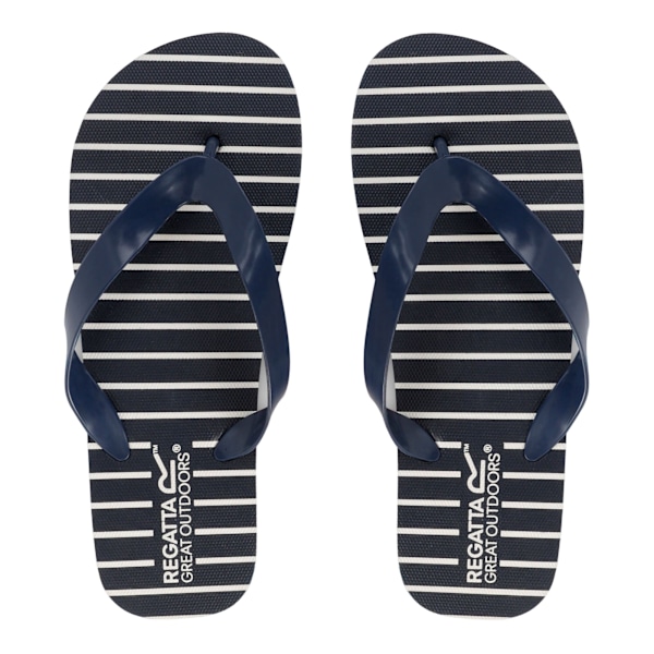 Regatta Dam/Kvinnor Bali Stripe Flip Flops 7 UK Marinblå Navy 7 UK