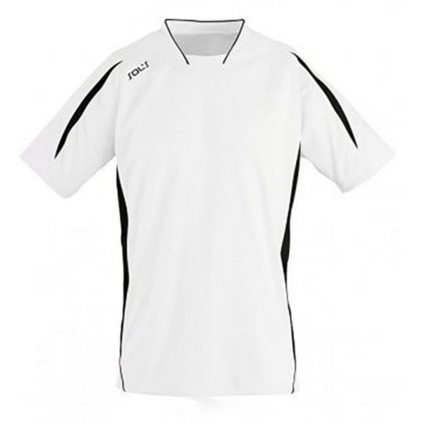 SOLS Herr Maracana 2 kortärmad fotboll T-shirt XXL Bright G Bright Green/White XXL