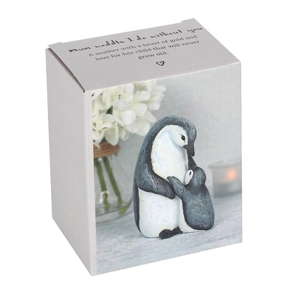 Något Annorlunda Mamma Waddle Jag Gör Utan Dig Pingvin Prydnad Grey/White 13cm x 5.5cm x 11cm
