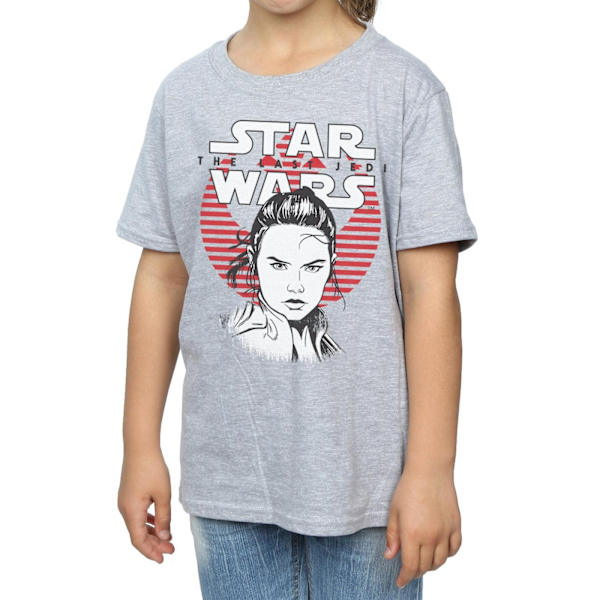 Star Wars Girls The Last Jedi Heroes Bomull T-shirt 5-6 år S Sports Grey 5-6 Years