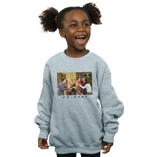 Friends Girls Group Photo Apartment Sweatshirt 5-6 år Sport Sports Grey 5-6 Years