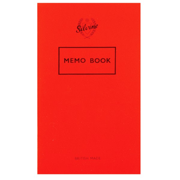 Silvine Memo 72 Page Feint Notebook (24-pack) 15,9 x 9,5 cm Röd Red 15.9 x 9.5cm