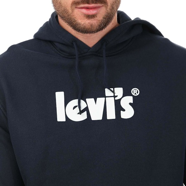 Levis Herr Graphic Relaxed Fit Hoodie M Mörkblå Dark Blue M