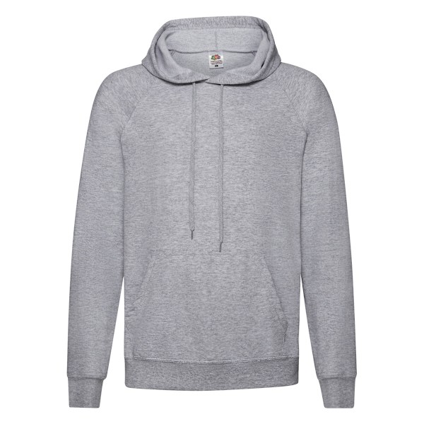 Fruit of the Loom Unisex Adult Lightweight Hooded Sweatshirt M Heather Grey M