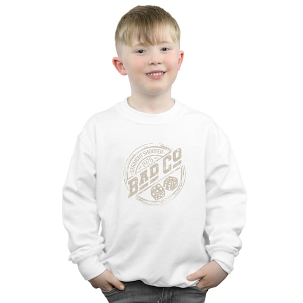 Bad Company Boys Straight Shooter Sweatshirt 12-13 år Vit White 12-13 Years