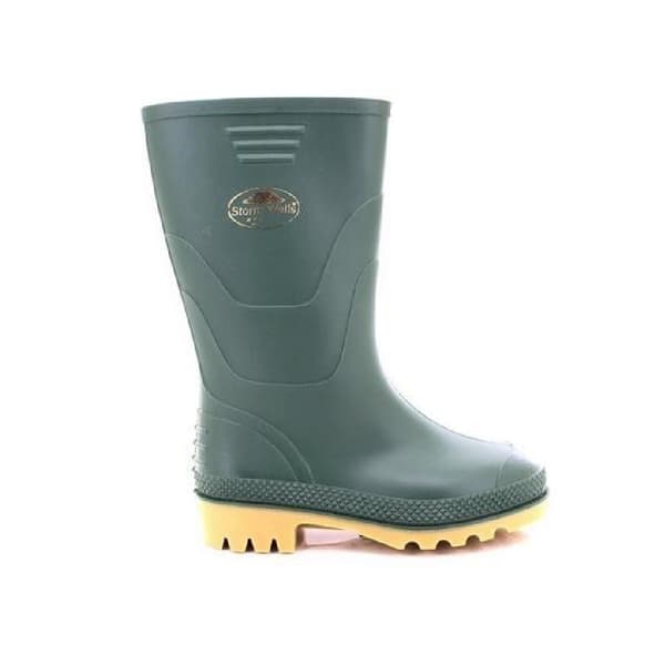 StormWells Barn/Barn Junior Wellingtons 3 UK Grönt Green 3 UK