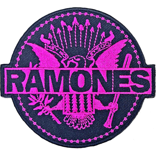 Ramones vävd tätning strykjärnsmärke One Size Rosa/Marinblå Pink/Navy One Size