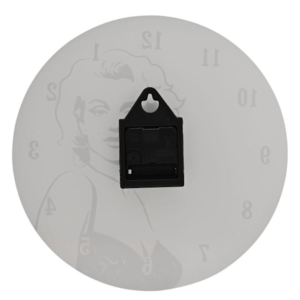 Hometime Iconic Collection Glasväggklocka 30cm The 50's Holly White One Size
