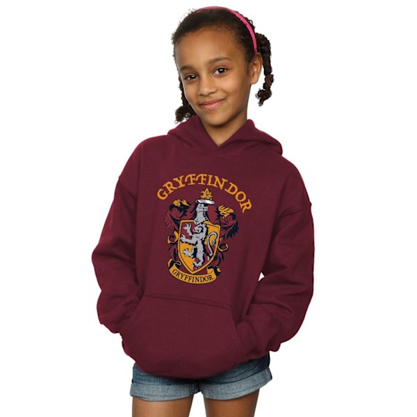 Harry Potter Gryffindor Crest Hoodie för flickor 7-8 år Bourgogne Burgundy 7-8 Years