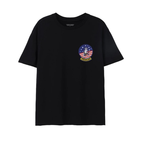 Top Gun Herr Tomcat American Flag Classic T-Shirt XL Svart Black XL