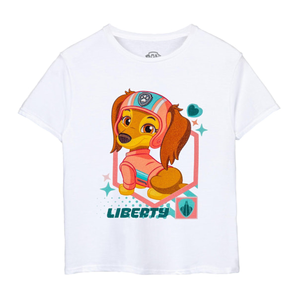 Paw Patrol Girls Liberty T-Shirt 3-4 år Vit White 3-4 Years