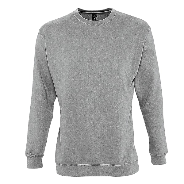 SOLS Supreme Plain Cotton Rich Sweatshirt XL Grey Marl Grey Marl XL