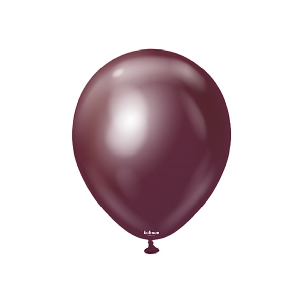 Kalisan Latex Spegelballonger (50-pack) One Size Burgundy Burgundy One Size