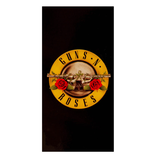 Guns N Roses Crest Strandhandduk 140cm x 70cm Svart/Gul Black/Yellow 140cm x 70cm