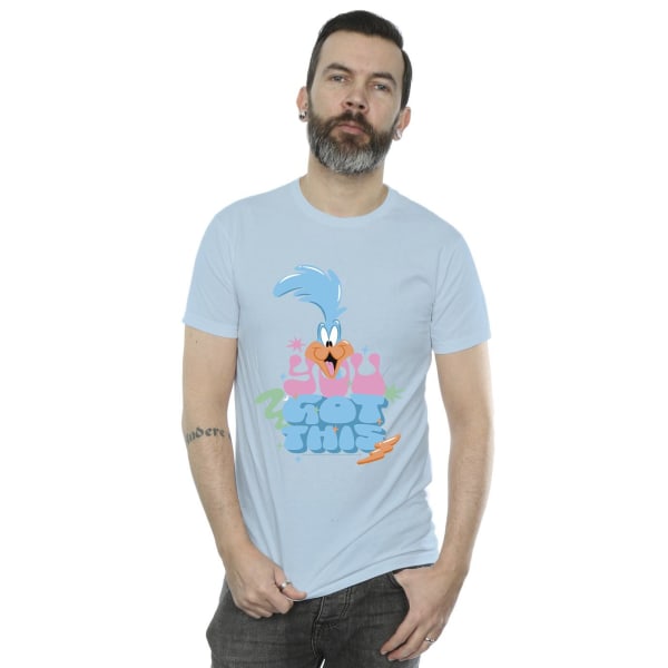 Looney Tunes Mens Roadrunner You Got This T-Shirt S Baby Blue Baby Blue S