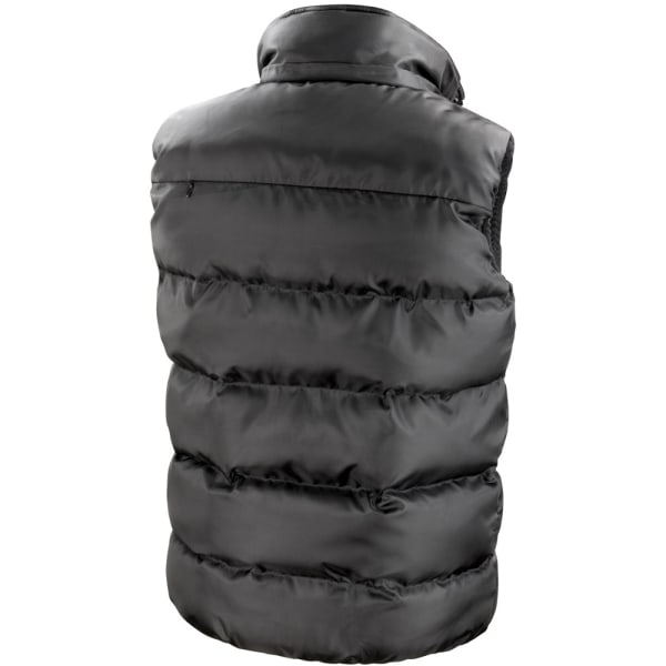 Resultat Herr Core Nova Lux Vadderad Fleece Fodrad Bodywarmer Jacka Black S