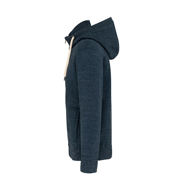 Kariban Herr Vintage Heather Sherpa Fodrad Fleecejacka XS Nattblå Night Blue XS