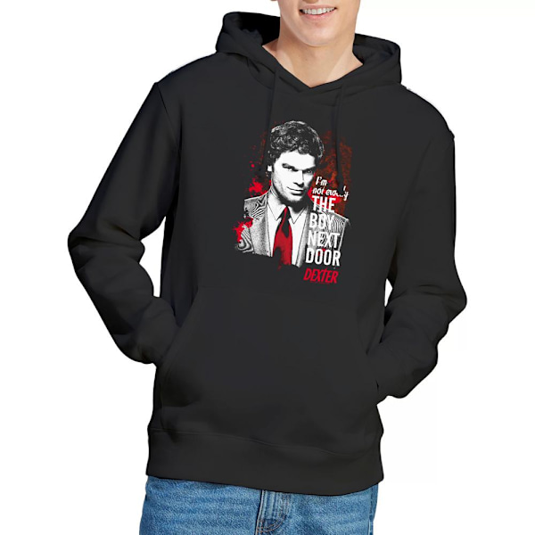 Dexter Herr Boy Next Door Hoodie S Svart Black S