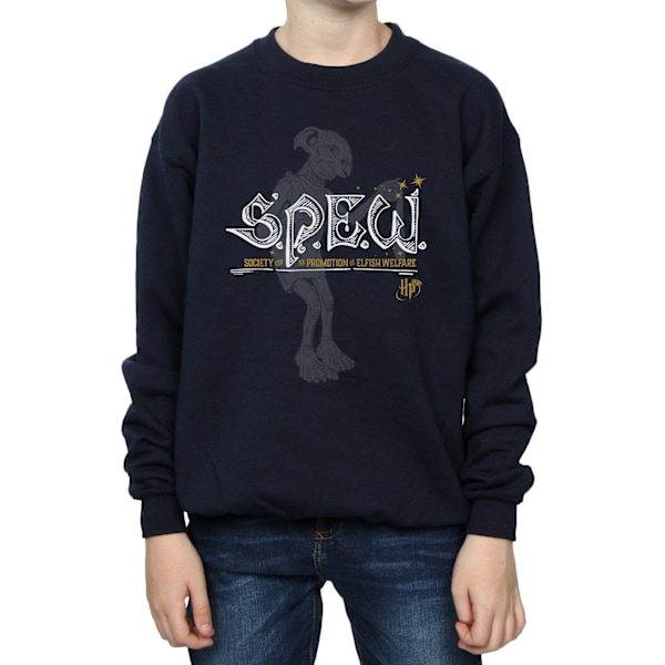 Harry Potter Boys Dobby Elfish Welfare Sweatshirt 12-13 år N Navy Blue 12-13 Years