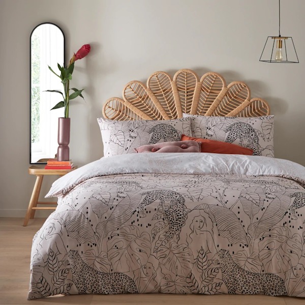 Furn Aurora Botanical Påslakanset Enkelsäng Blush Blush Single