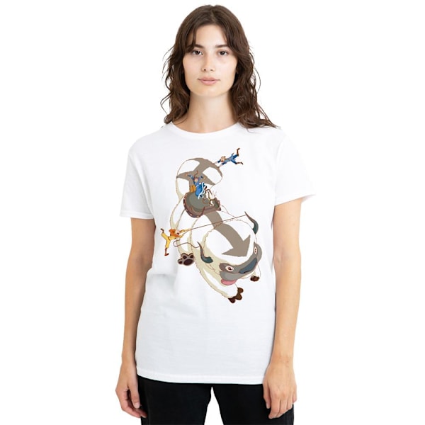 Avatar: The Last Airbender Unisex Vuxen Hang On Appa T-Shirt XL White XL