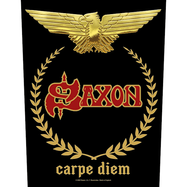 Saxon Carpe Diem Patch One Size Svart/Guld Black/Gold One Size